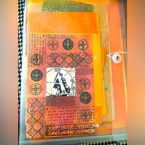 Orange toned crafting paper bundle